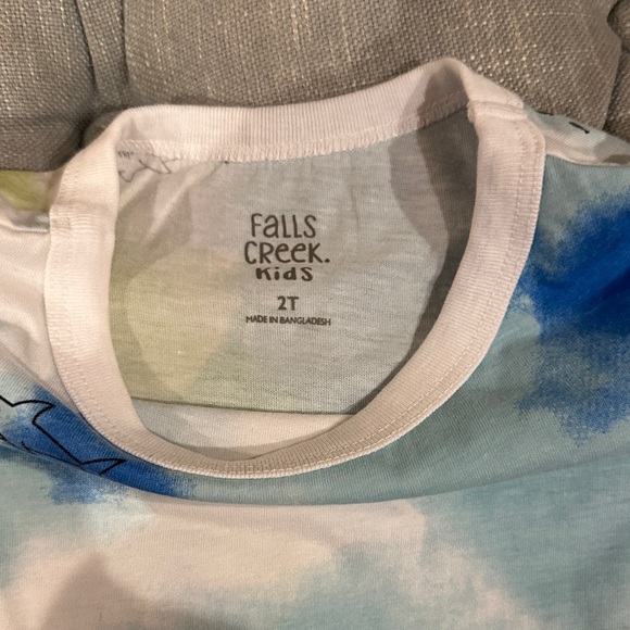 Falls Creek Kids' Teal and Yellow Dinosaur Tank Top - Picture 3 of 5